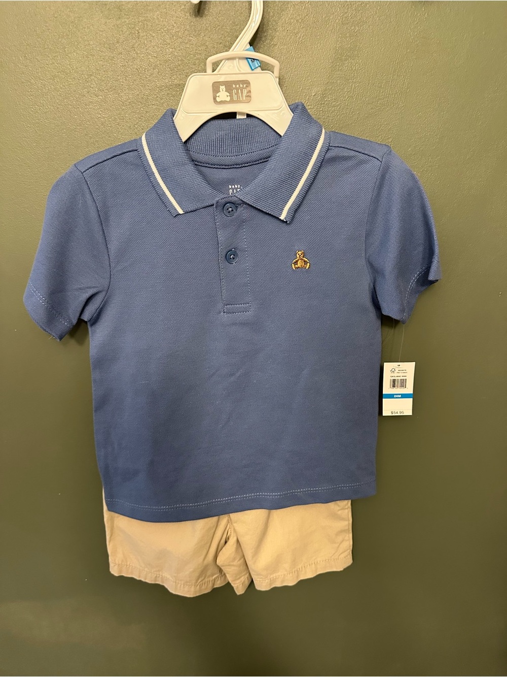 GAP Kids Blue Polo Shirt and Shorts